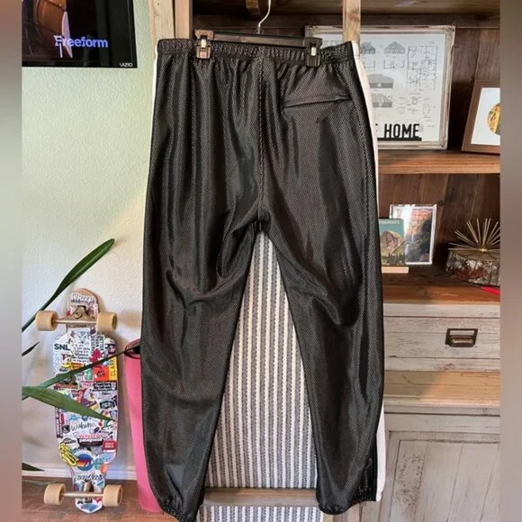 Supreme NYC men’s reflective bonded mesh track pants size large